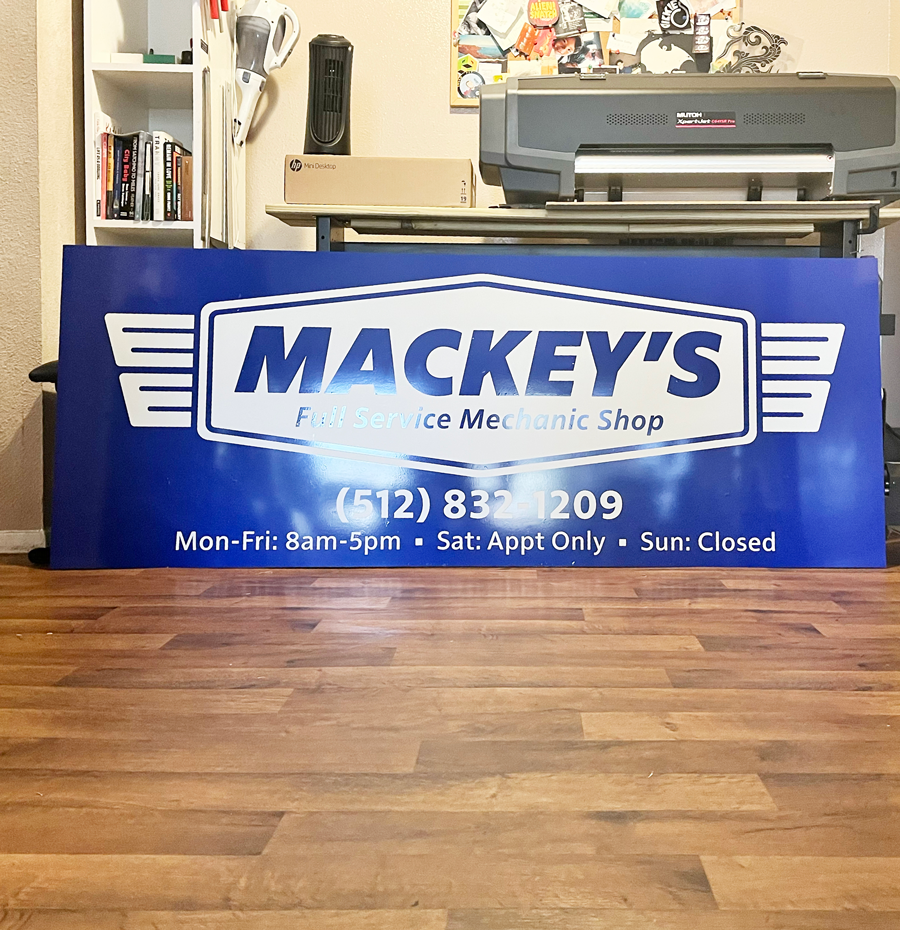 Mackeys Main Sign